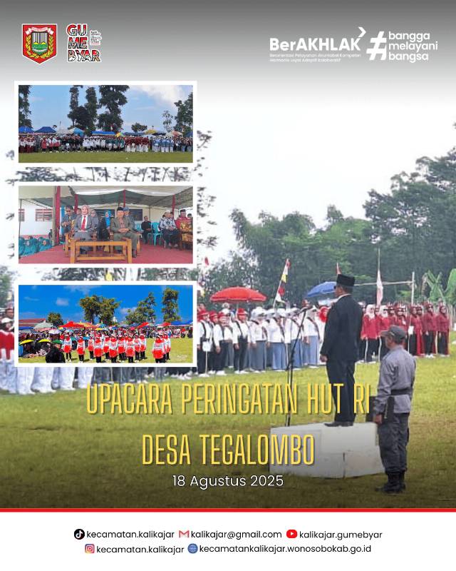 Upacara Lanjutan Peringatan HUT ke-80 Kemerdekaan Republik Indonesia, Desa Tegalombo